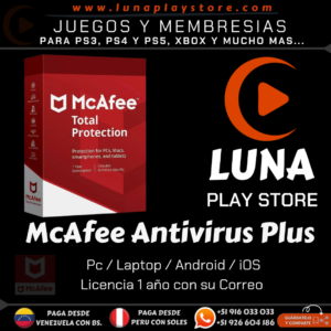 McAfee Antivirus Plus - 1 PC 1 Año